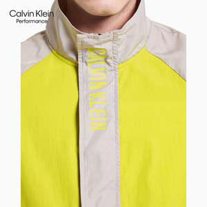 CK运动2021春夏新款男装防泼水长袖拼接色块运动冲锋衣4MS1O664
