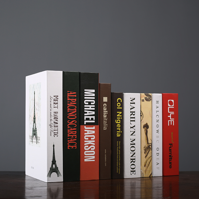 Fake bookware furnishings minimalist modern creative living room library office soft simulation bookcase decoration