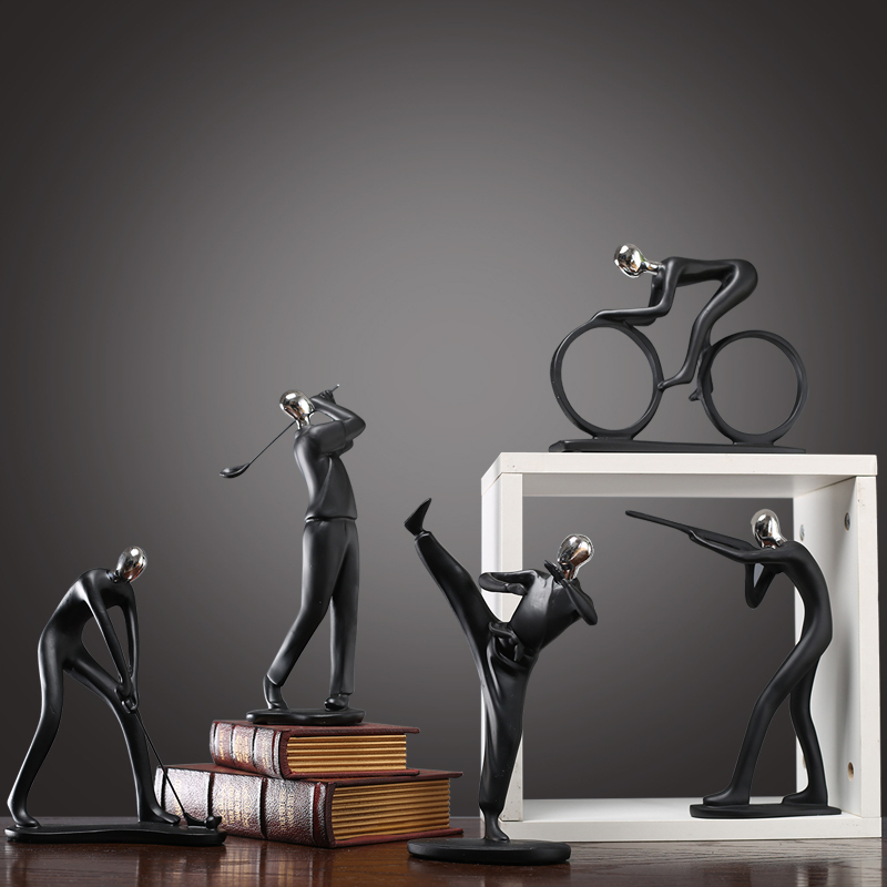 Modern simple decorations abstract small widgets creative wine cabinet living room shelf shelf display shelf