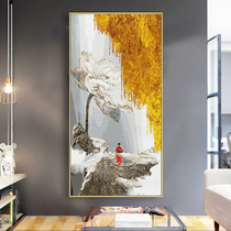 Digital oil painting diy hand-filled color decompression entrance entrance decorative painting corridor vertical aisle to door oil painting