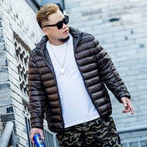  2020 winter fat cotton coat mens cotton clothes warm thickened quilted jacket plus fat plus size short loose jacket trend