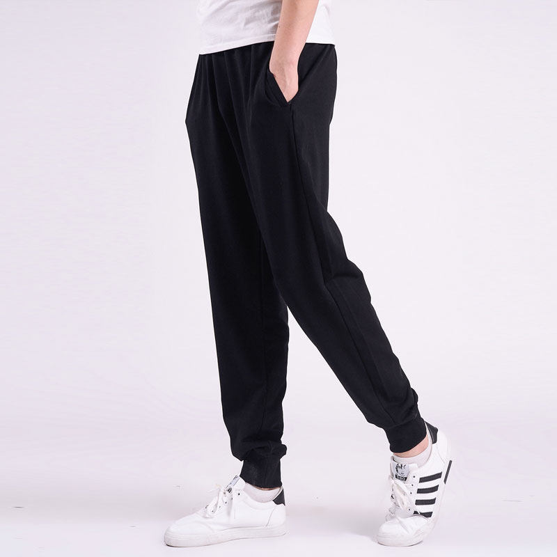 2022 Spring Autumn Season Men's Clothing Fatter Plus Fattening Overweight Sports Pants Loose Pants Loose Fat People Fats Long Casual Thick Cotton Pants