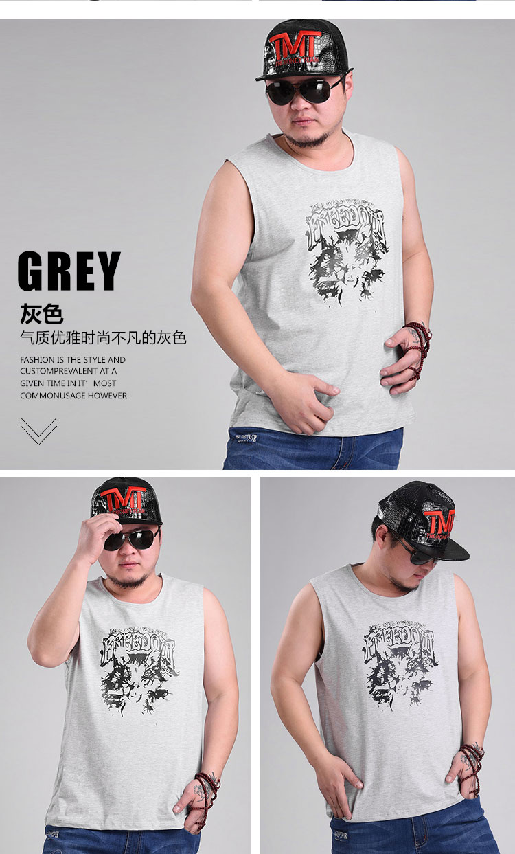 2018 mùa hè người đàn ông lỏng lẻo của vest XL chất béo không tay t-shirt thêm thể thao lớn vest vai vai rộng mồ hôi vest