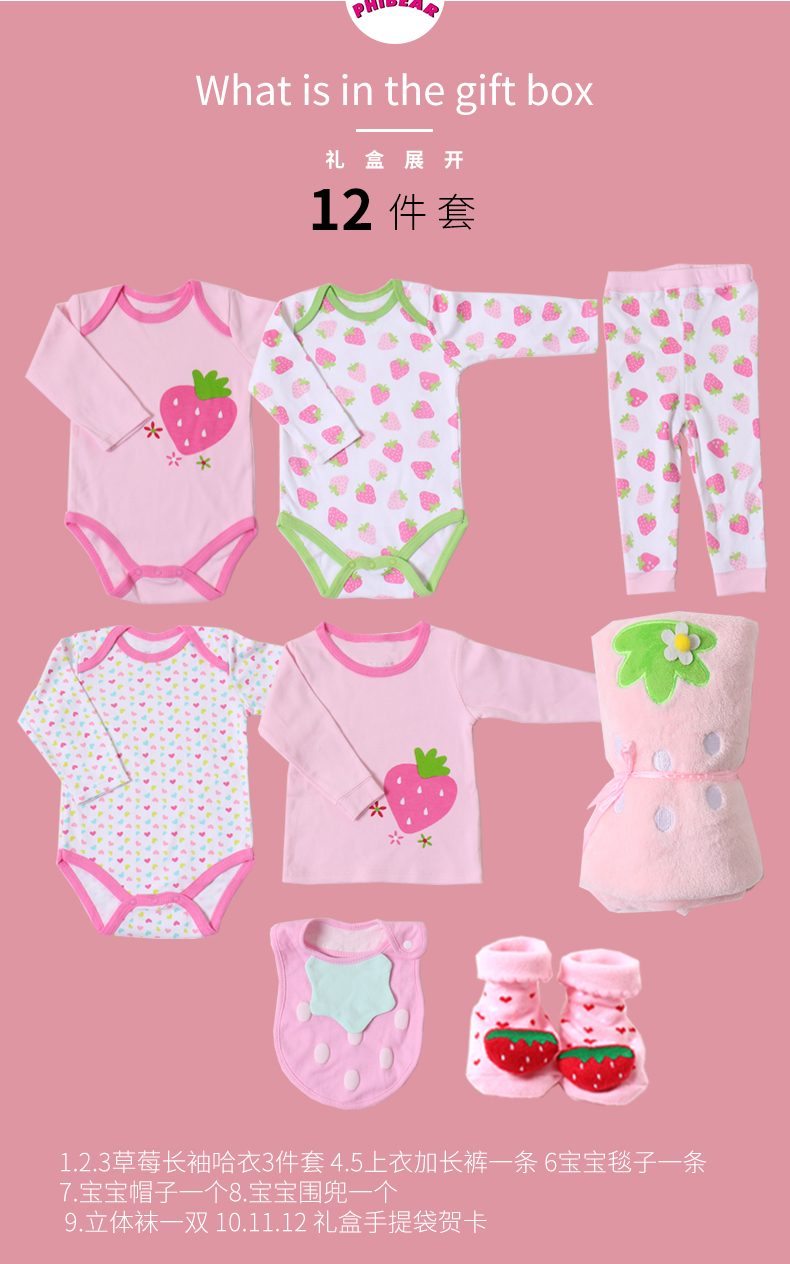 Bộ quà tặng sơ sinh cho bé bộ quần áo cotton mùa xuân và mùa hè 0-3 tháng 6 vừa chào đời - Bộ quà tặng em bé đồ sơ sinh