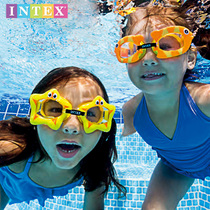 INTEX childrens goggles waterproof and anti-fog high-definition large frame swimming glasses boys and girls children swimming goggles