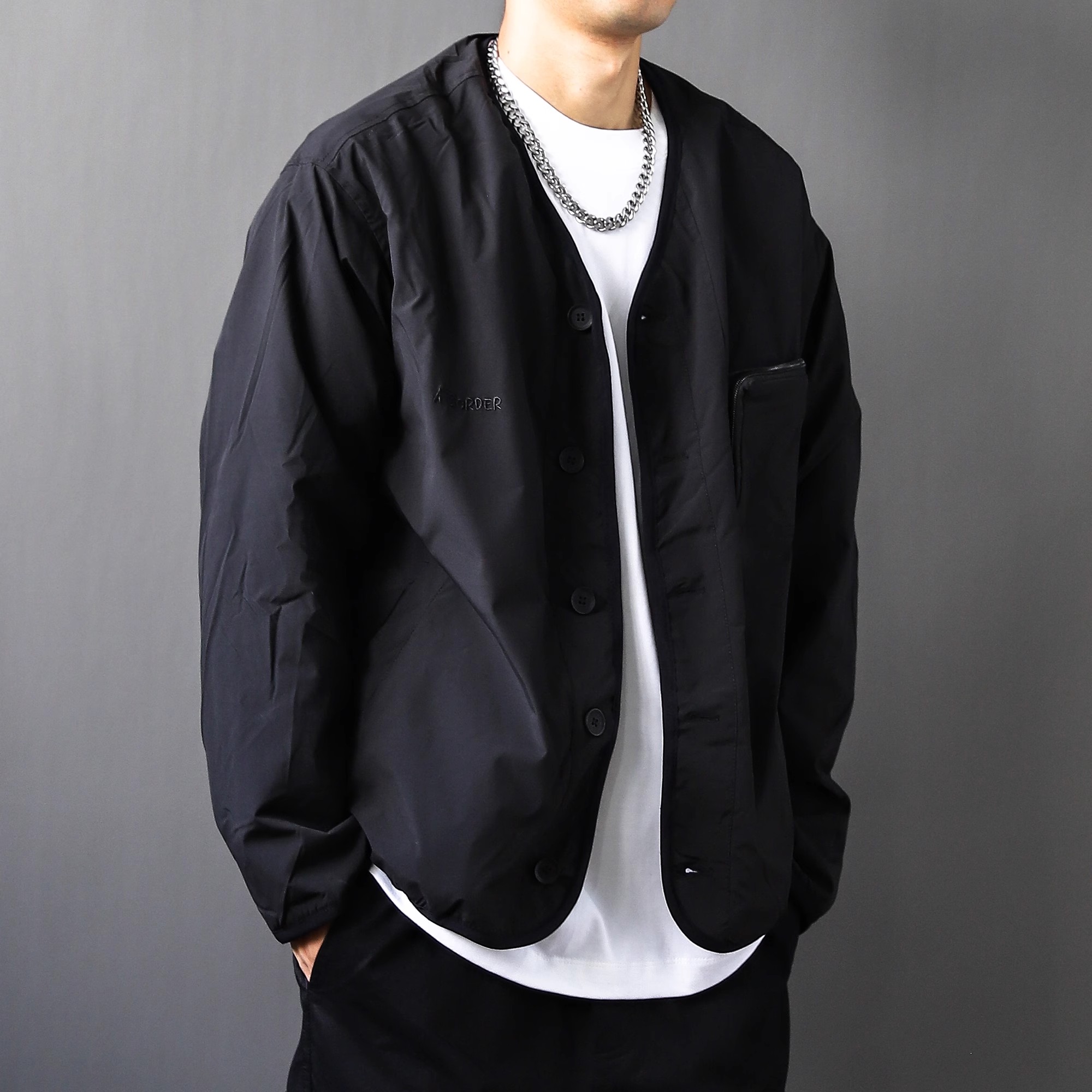 日本のレトロな襟なしローブ2025新しい春と秋の作業服の男性と女性の屋外の山のレジャー軽いゆったりしたジャケット