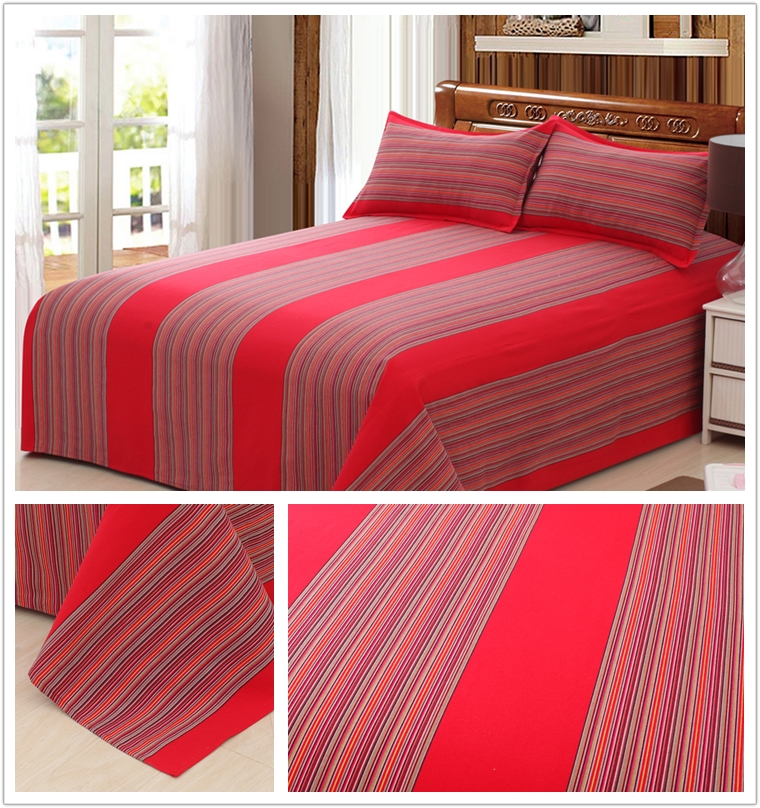 Chất liệu 100% cotton nguyên chất không thể mua được những tấm vải thô cũ bằng vải một mảnh vỏ gối ba hoặc bốn bộ mã hóa đơn dày gấp đôi - Khăn trải giường ga giường everon