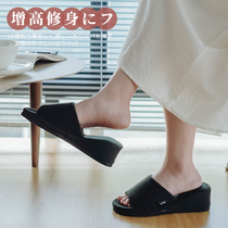 Japanese ultra-high slope heel office slippers women's summer comfort fashion wear thick bottom home indoor non-slip four seasons