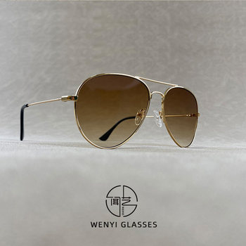 Ultra-Light Brown Classic Aviator Sunglasses for Men 2025 New Model Uv Protection Driving Special Aviator Glasses Trendy