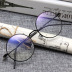 Kính gọng tròn retro kính nữ sinh viên không độ trang trí kính đồng bằng khung mắt kính nữ cận thị kính nam - Kính khung gọng kính tròn Kính khung