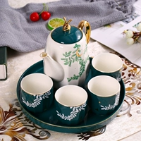 Чашка со стаканом, комплект, глина, чайник, подарочная коробка, европейский стиль, легкий роскошный стиль