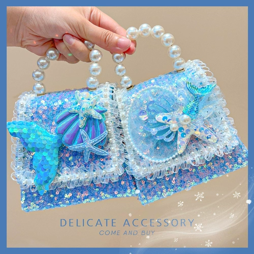 Сумка через плечо для принцессы, детская сумка, сумка на одно плечо из жемчуга