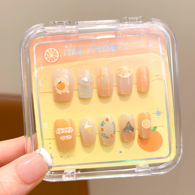 Children's Cartoon Cute Nail Stickers 2026 New Model Long Nail Stickers for Girls Gift for Girls Primary School Students Nail Stickers — 4