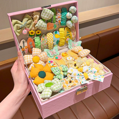 Аксессуар для волос, детская мультяшная подарочная коробка, семейная игрушка, коробочка для хранения, подарок на день рождения, 7 лет