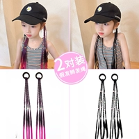 Черный парик в форме цветка, 2 пары