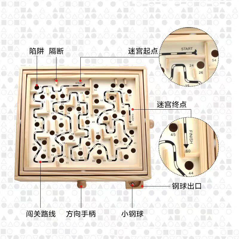 手平衡协调训练器 作业康复器材工具 走迷宫 手眼协调能力训练