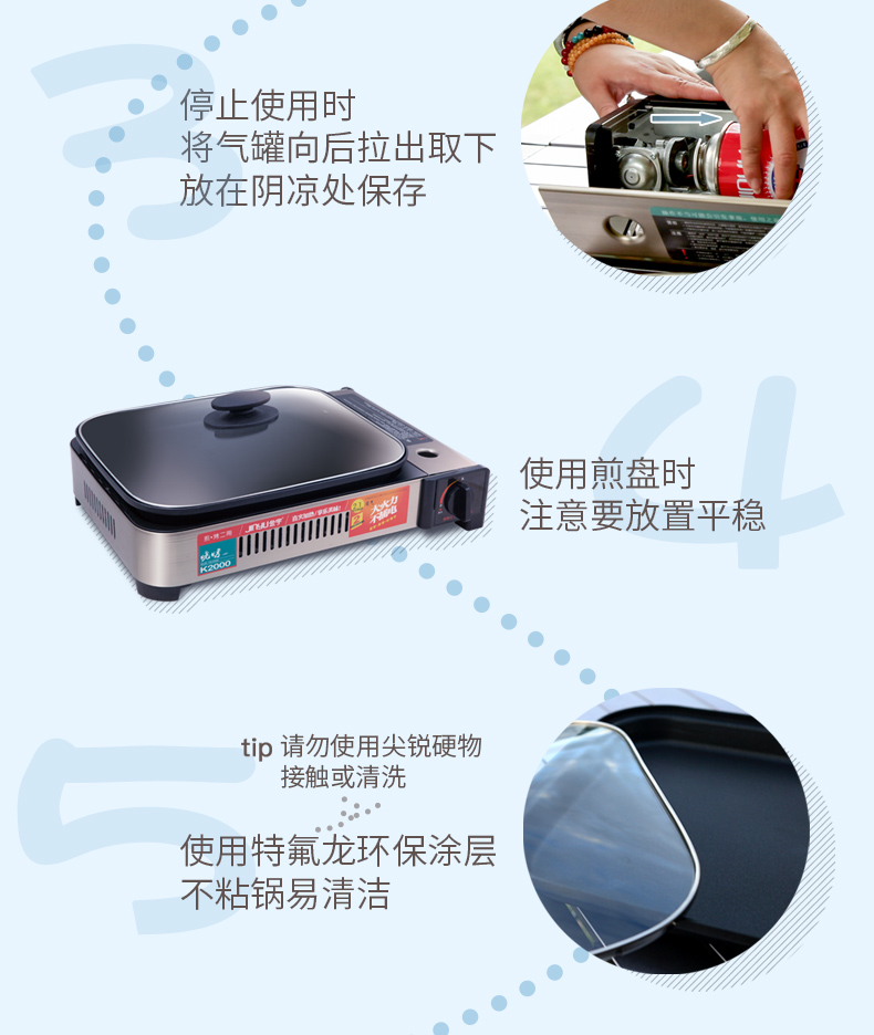 Jinyu Cassette Lò di động ngoài trời Hộ gia đình Gas Gas Gas Gas Fire Boiler Card Từ nướng cá BBQ - Bếp lò / bộ đồ ăn / đồ nướng dã ngoại bếp nướng dã ngoại
