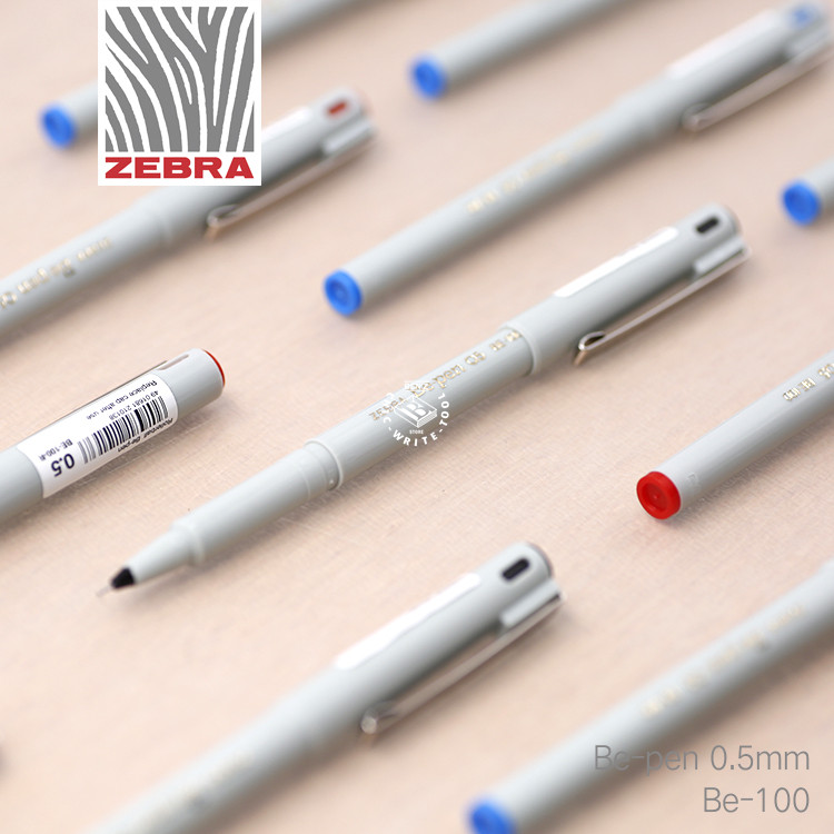 Retro Classic Daily Writing Needle Tube Pen Japan Imported ZEBRA Zebra BE-100 Straight Liquid Pen This Sub
