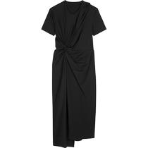 (Same style in the mall) JNBY Jiangnan Buyi 24 summer new dress black pleated short sleeves 5O5G12980