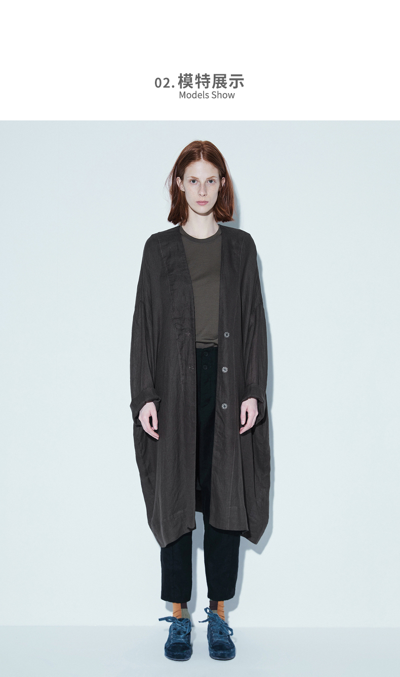 Trench pour femme JNBY     en Chanvre - Ref 3226374 Image 13