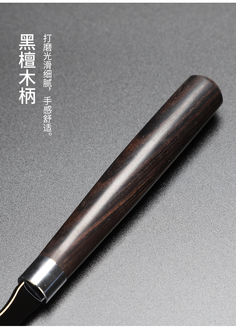 Innovative material hard ceramic knife ChaZhen pry tea cake rosewood tea cake tea safety cone kung fu tea accessories