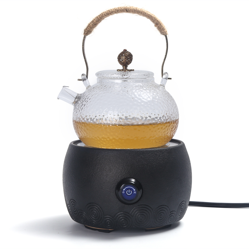 Heat resistant glass ceramic the boiled tea, the electric TaoLu suit white tea, black tea pu - erh tea boiling steam teapot tea stove household