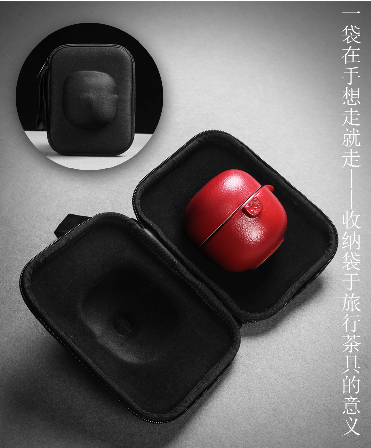 Silver crack of a ceramic crack pot two cup travel kung fu tea set office portable whitebait cup