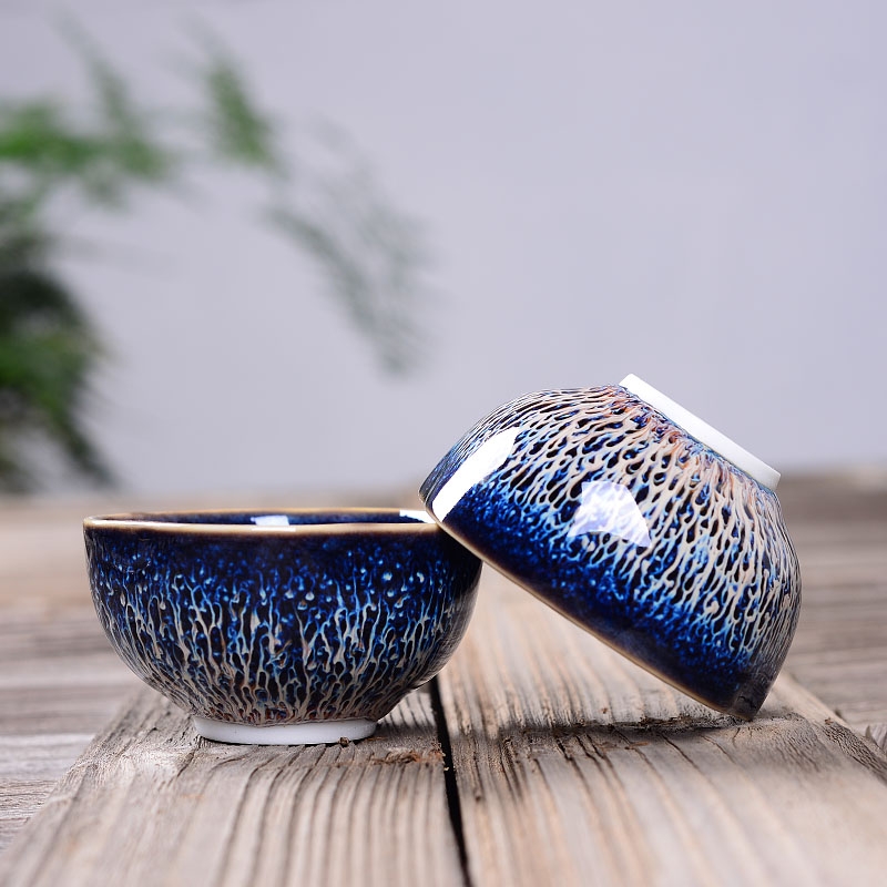 Variable whitebait red glaze ceramic cups sample tea cup silver sample tea cup single building lamp cup tea masters cup, bowl