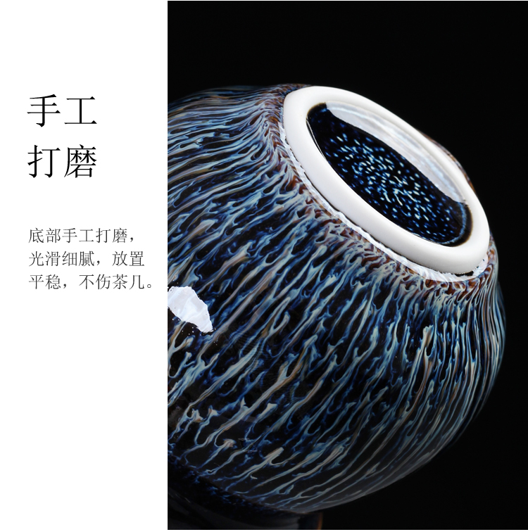 Jingdezhen up built red glaze, silver tea set office ceramic home outfit of a complete set of kung fu tea kettle