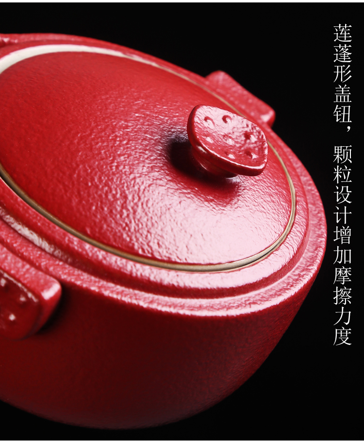 Silver crack of a ceramic crack pot two cup travel kung fu tea set office portable whitebait cup