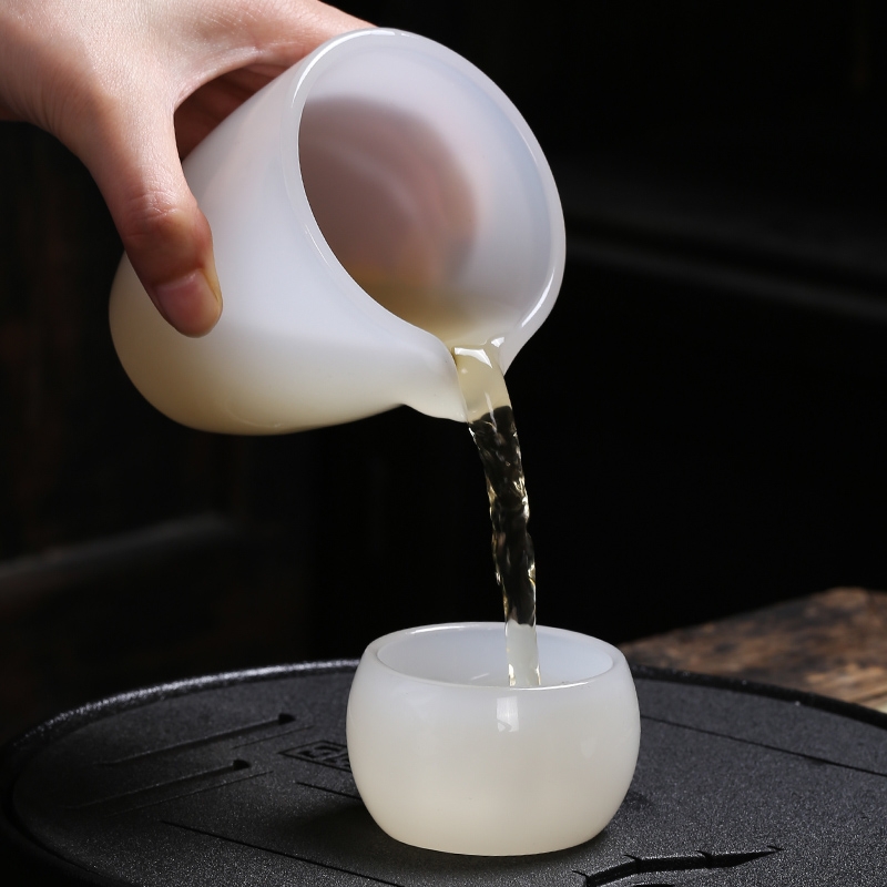 Jade porcelain white porcelain points more tea ware fair keller heat evenly cup kung fu tea coloured glaze tea, tea accessories
