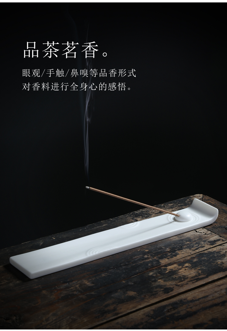 Lin Xiaowei dehua white porcelain incense inserted home sitting room furnishing articles furnishing articles club appearance teahouse soft outfit creative incense buner