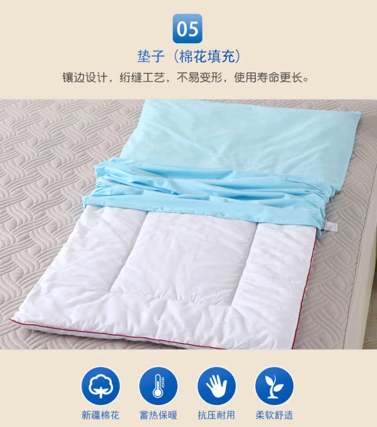 Chăn bông mẫu giáo ba mảnh mùa thu và mùa đông cotton lõi trẻ em ngủ trưa sản phẩm cũi trẻ em là 褥 sáu miếng - Bộ đồ giường trẻ em 	chăn ga gối cho bé sơ sinh