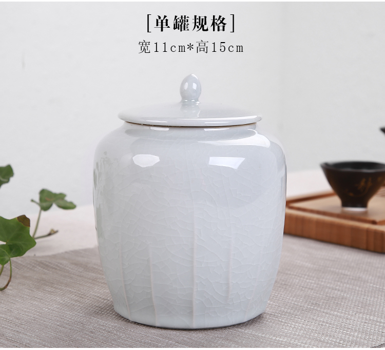 High - grade tea gift box packing box of the ceramic tea canister large half jins of black tea pu - erh tea gift box cartons is general