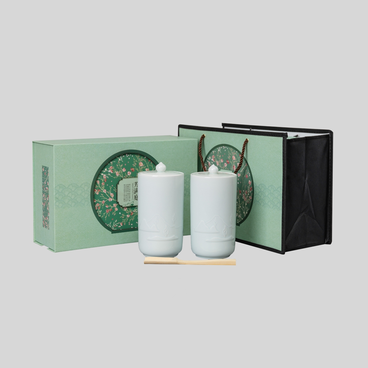 Ceramic pot of tea packaging laoshan green tea tea xihu longjing "biluochun" gift box maofeng tea aneroid xinyang maojian tea