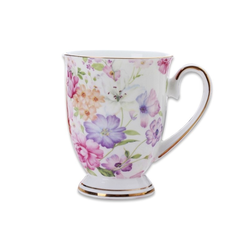 European tangshan ipads porcelain coffee cup creative ceramic keller cup cup milk cup floral cup