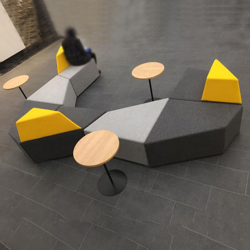 Mingham Creative Office Alien Sofa Guests Reception Business Lounge Personality Brief Modern Tea Table Combo-Taobao