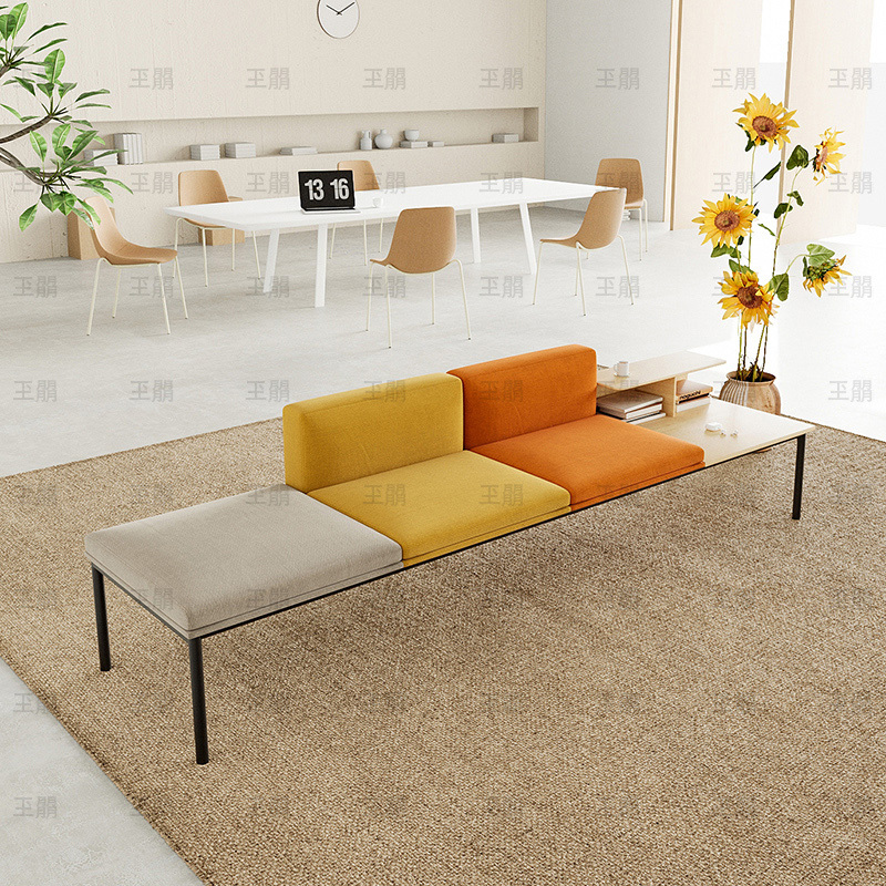 Training Institution Hall, Dental Clinic, Front Desk Reception, Rest, Parent Waiting Area, Creative Simple One-Line Sofa Training Institution Hall, Dental Clinic, Front Desk Reception, Rest, Parent Waiting Area, Creative Simple One-Line Sofa