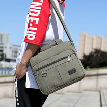 Canvas Bag Mens bag 2019 summer new mens bag shoulder bag casual simple Hand bag Shoulder Bag Mens