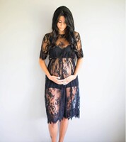 Summer Maternity Photography Dress Lace Pregnant Women Dress