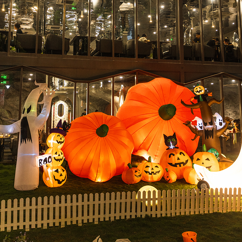 Halloween Decoration Outdoor Atmosphere Scene Setup Props Large Pumpkin Inflatable Ghost Balloon Spider Ornament Halloween Decoration Outdoor Atmosphere Scene Setup Props Large Pumpkin Inflatable Ghost Balloon Spider Ornament