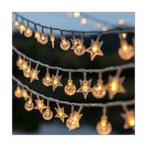 Outdoor waterproof camping atmosphere decorative lights bedroom layout led colorful lights flashing string lights starry sky tent light strips