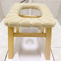 Squat to take the toilet Toilet Pregnant pregnant woman Upper toilet Toilet Stool toilet Toilet Bowl toilet Toilet Squeater Children Solid Wood Pence Chair