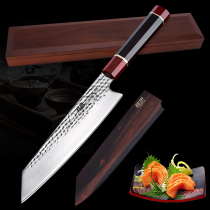 Damascus steel Japanese-style cutting knife Chef knife Chef household kitchen knife Fish knife Sushi knife Cooking knife Beef knife