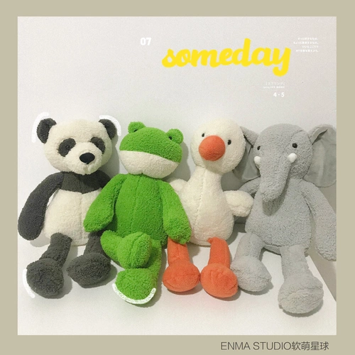 Enma studio, плюшевая кукла, игрушка, лягушка, панда, слон, подарок на день рождения