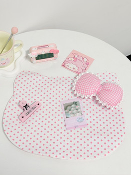 New high-value kt table mat atmosphere sense dormitory place mat thickened heat insulation girl heart pose mat desktop anti-slip New high-value kt table mat atmosphere sense dormitory place mat thickened heat insulation girl heart pose mat desktop anti-slip