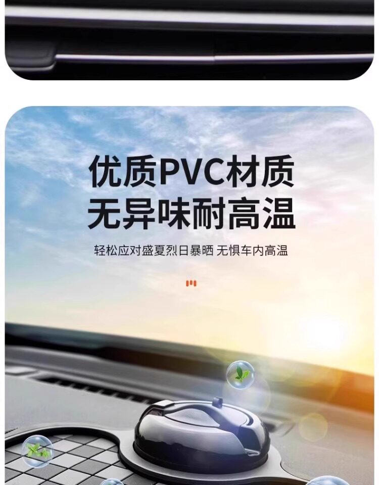 [Anti-Slip, Stable, and High Temperature Resistant] 5-in-1 New Car Anti-Slip Mat, Multifunctional Phone Navigation Holder Number