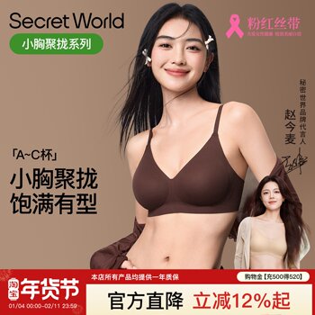 Secretworld Intimates Women's Push-Up Bra for Small Breasts, Anti-Sagging, No Wires, Comfortable and Traceless Bra