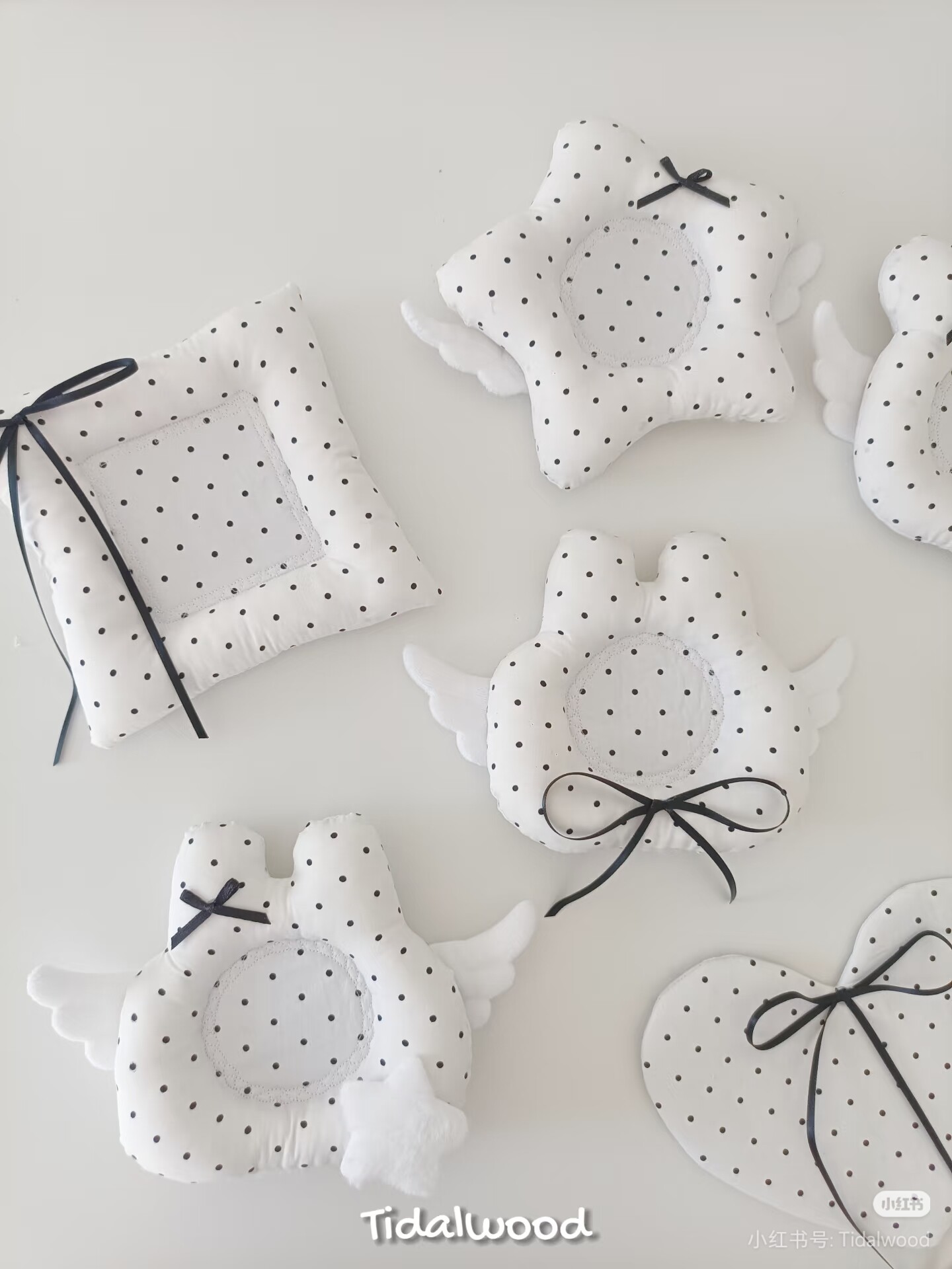 Tidalwood Original Handmade Black and White Polka Dot Coasters (Free Shipping on Orders Over 30)