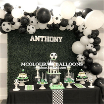 Football theme games Balloon photo props Round face printed ball Bobo aluminum film ball Baseball Football